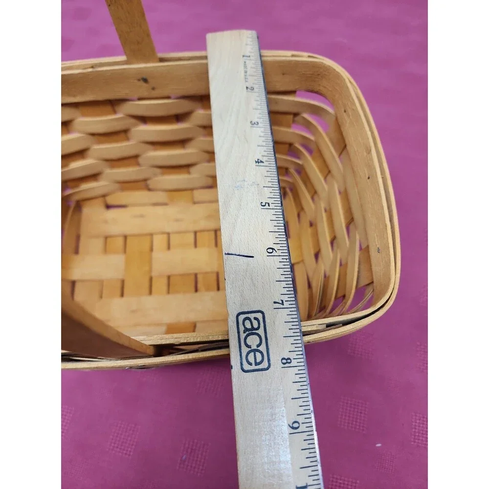 Vintage Longaberger Small Market Basket 11